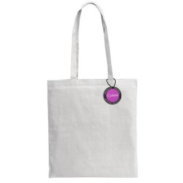 Imagem de Sacola Ecobag em Algodão Reciclado e Poliéster Breeze TopGet, Branco