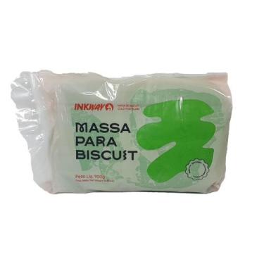 Imagem de Massa Para Biscuit Inkway De 900g Para Artesanato Colorido, Verde Musg
