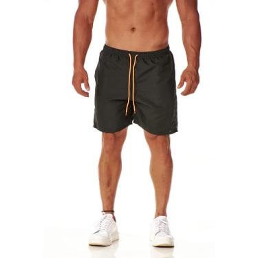 Imagem de Short Tactel Masculino Esportivo Confortável Tendência Academia Corrid