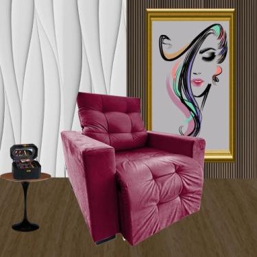 Imagem de Poltrona Pra Extensão De Cílios Com Apoio Para os Pés Modelo Cris - mo