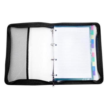 Imagem de Kit Pasta Fichário Universitário Cristal ACP + Refil e Divisórias, Pre