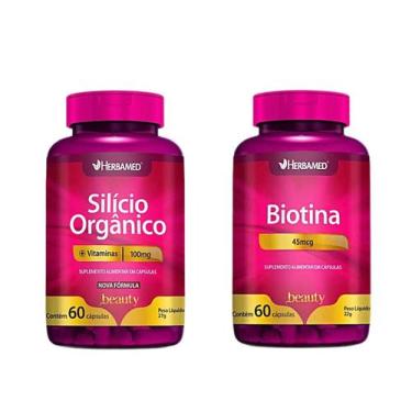 Imagem de Kit Silício Orgânico + Biotina 60 Capsulas - Herbamed Beauty