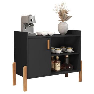 Imagem de Aparador Buffe Luxor Moderno Decoração Pes Madeira Luxuoso - Sal Movel