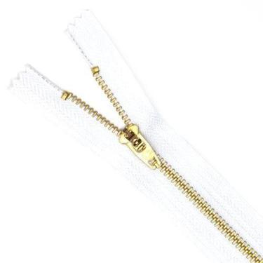 Imagem de Zíper de Metal Nº3 - 10 cm - Círculo, 501 branco