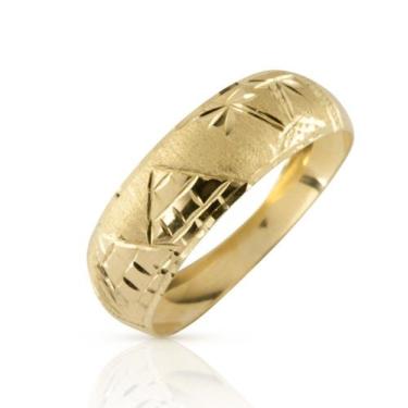 Imagem de 2 Anéis Escrava Egípcia Ouro 10k Amarelo Ac27 Largo - MAEHLER JOIAS, 3