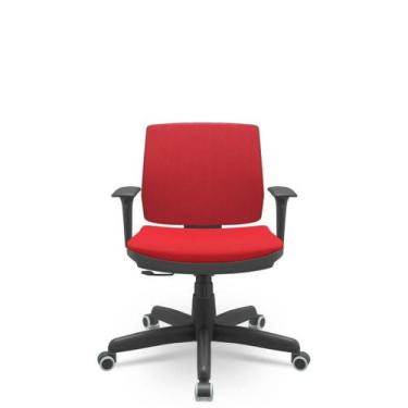 Imagem de Cadeira Brizza Soft Executiva Poliéster Giratória Relax - Braços Regul