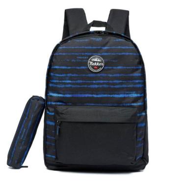 Imagem de Mochila  trekker estojo escolar faculdade, U, PRETO