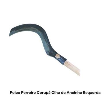 Imagem de Foice Ferreiro Corupá Olho de Ancinho Esquerda Com Madeira do Norte - 