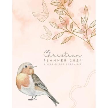 Imagem de Christian Planner 2024 for Women: A Year of God's Promises: A Colored Organizer with Sermon Notes, Monthly Devotional, Weekly Scripture Reading, Verse of the Week