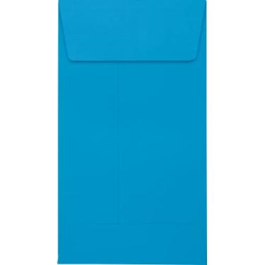 Imagem de LUXPaper #5 1/2 Envelopes de moeda em 36 kg Piscina para coleções de moedas, sementes, pequenos itens de inventário e carimbos, pacote com 50, tamanho envelope 8,8 x 13,8 cm (azul)
