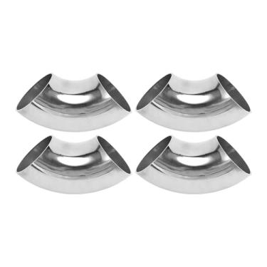 Imagem de Motoforti 4 peças 90 graus curva mandril cotovelo carro modificado tubo de escape tubulação tubulação 3,16 cm espessura OD 1,5 mm/16GA 32x85x1,5 mm SS316 aço inoxidável 4 peças