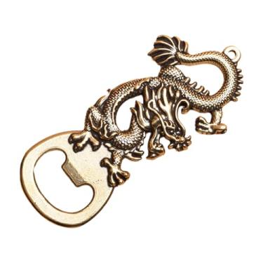 Imagem de EINCORN Abridor de garrafas dragão chaveiro personalizado em forma de animal ferramentas abertas de cerveja latão masculino abridor de garrafas acessório de cozinha, como mostra a imagem