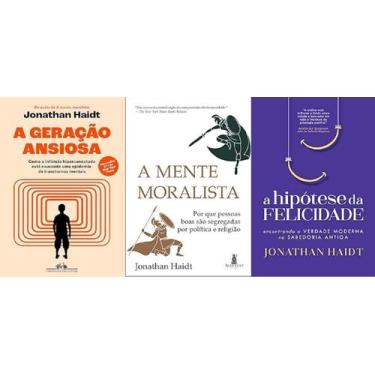 Imagem de Kit 3 Livros Jonathan Haidt A Geração Ansiosa + A Mente - Companhia Da