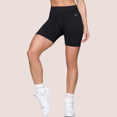 Imagem de Shorts Selene Sport Feminino Fitness De Academia Original, Preto, M