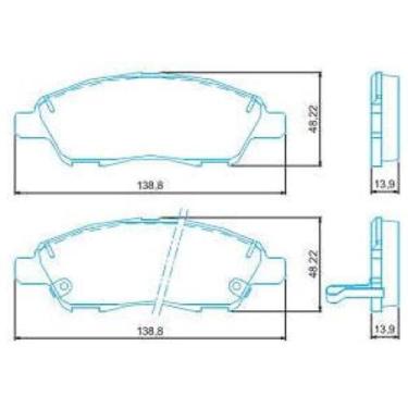 Imagem de Pastilha de Freio Nissan March 2011 a 2021 JURID HQJ-2291A