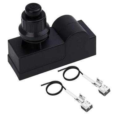 Imagem de BMMXBI DHLG-12 Ignitor de grelha para churrasqueira a gás Charbroil, kit de ignição de botão de pressão de bateria AAA de 2 saídas para charbroil Igniter peças de reposição com fios
