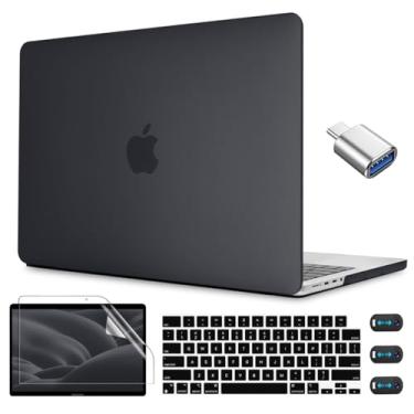 Imagem de CISSOOK Capa rígida de plástico preto fosco para MacBook Pro 14 polegadas versão 2025 2024 2023 2022 2021 modelo M4 A3112 A3185 A3401 / A2992 A2918 M3 / A2779 M2 / A2442 M1 Pro Max Chip, preto