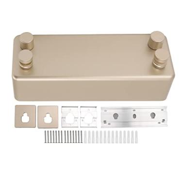 Imagem de Varal retrátil GRCFUMO de 13,8 pés, linha de secagem de roupas de aço inoxidável espessada para serviços pesados, linha de lavanderia dupla para hotel com varanda (Gold)