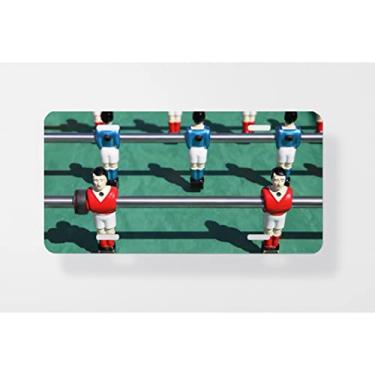 Imagem de Capa para placa de licença de futebol de mesa de pebolim – Capa para placa de carro – Capa para placa de carro 15 x 30 cm