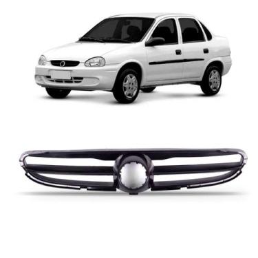 Imagem de Grade Dianteira Radiador Corsa Classic 2000 A 2003 Preto - SP ACESSÓRI