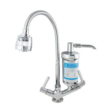 Imagem de Torneira de Metal Luxo Bica Móvel Gourmet Bancada Filtro Abs C-66 Cód.