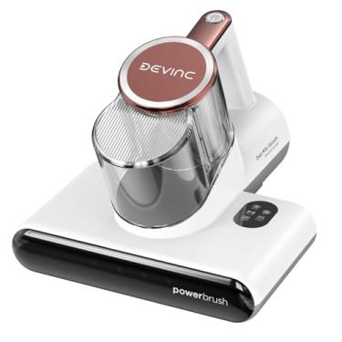 Imagem de DEVINC Aspirador De Pó Para Colchão, Aspirador De Pó Para Cama De 16 Kpa Com Luz Uv-C De 253,7 Nm, Filtro Hepa E Tecnologia De Aquecimento, Aspiradores De Pó Portáteis Para Cama, Sofá, Berço, Super