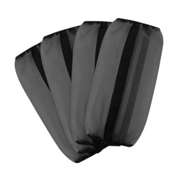 Imagem de menolana Botas de mosca de 4 peças, perna de cavalo protetora, envoltórios soltos, cavalos elegantes não deslizantes, perneiras para cavalo, Preto