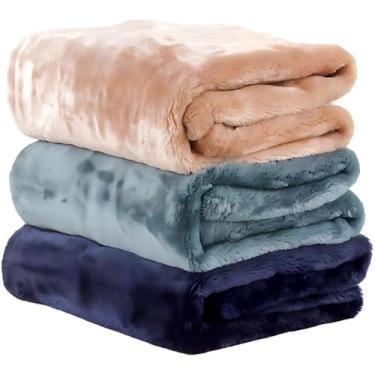 Imagem de Cobertor Manta Casal Macio 2,00X1,80 Microfibra Liso Estampado(Liso Feminino)