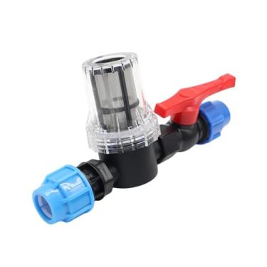 Imagem de Ｂｅｓｇａ Válvulas de filtro Válvula de irrigação por gotejamento de irrigação de jardim resistente Ajuste de mangueira IBC Válvula de filtro para pátio, 2cm 80mesh