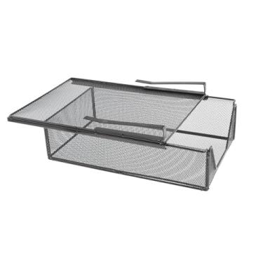 Imagem de Ioensy Mesh Closet Solping Basket Baskout gaveta Storage Rack Space economizando versátil sob o organizador do gabinete para Wardrobes Kitchen, Preto