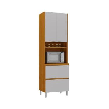 Imagem de Paneleiro 3 Portas 1 Gaveta Nicho Forno 100% MDF Lumina - Itatiaia - M