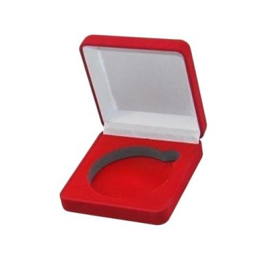 Imagem de Almencla Caixa de armazenamento de moedas Challenge, organizador resistente a arranhões, portátil, à prova de poeira, estojo de coleção para medalha de, Vermelho