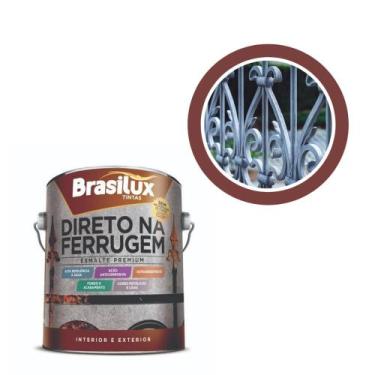 Imagem de Esmalte Sintético Direto Na Ferrugem Metais 900ml Branca - Brasilux