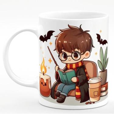 Imagem de Caneca de Porcelana Harry Potter 325ml Bat Candle - PRMUG