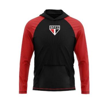 Imagem de Blusa São Paulo Lacado Preto - Masculino - Braziline, GG, Preto