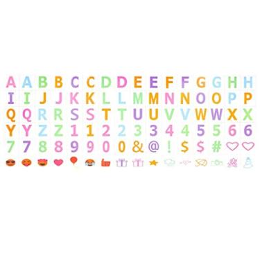 Imagem de EFAILY Cartões De Caixa Luz Cinema, Letras E Símbolos A5, Colorido Para Festivais, Casamentos, Festas, Quadro Mensagens Estilo Vintage A4 (Colorido)