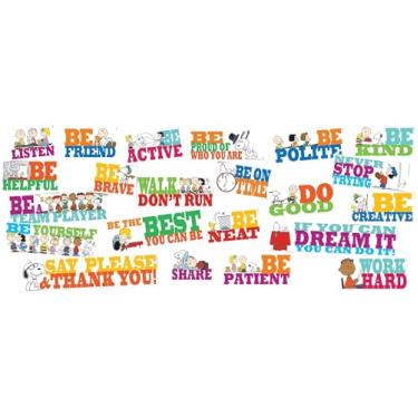 Imagem de Eureka Snoopy and Peanuts — Boletins de sala de aula com citações positivas, 22 peças