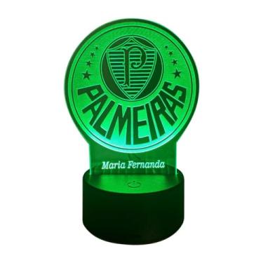 Imagem de Luminária/Abajur de Led Palmeiras com nome personalizado