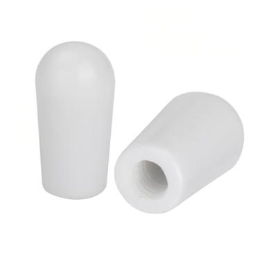 Imagem de Banworks Ponta De Interruptor 3 Vias Para Guitarras, Seletor Captadores Métricos 4 Mm (5/32"), Botão M4 Epiphone, Epi Les Paul, Lp, Sg, Pacote Com 2 Jt/Dwqm-03, Branco