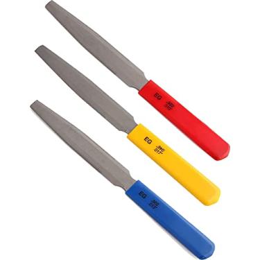 Imagem de NP Conjunto De Limas Para Guitarra Elétrica, Acústicas, Baixo, Ranhura Dupla Porca Cônica, Coroamento Trastes, Ferramentas Luthier, 3 Peças (Limas Elétricas)