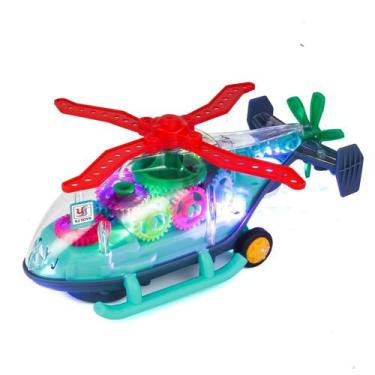 Imagem de Avião de Brinquedo ZHFUYS - Iluminado e com Engrenagens Móveis