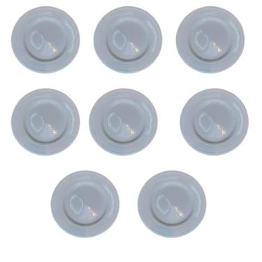 Imagem de Prato Raso de Porcelana New Bone Pearl Branco Kit com 8
