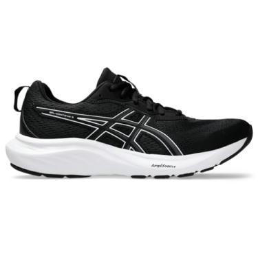 Imagem de ASICS Tênis de corrida feminino Gel-Contend 9, Preto/branco, 9 Wide