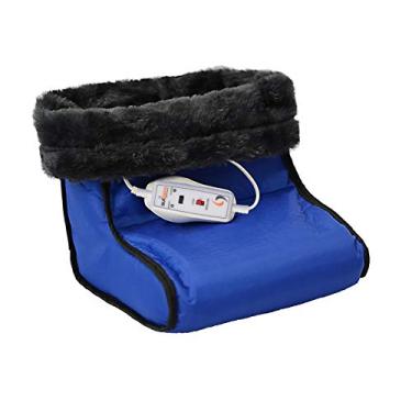 Imagem de Bota Térmica Pantufa Nylon Elétrica Controle 2 Temperaturas Azul - Sulterm - 110v