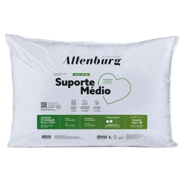Imagem de Travesseiro Suporte Médio Altenburg, Capa Percal 180 Fios, 100% Algodão, Branco