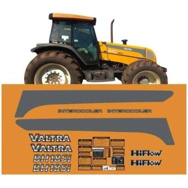 Imagem de Kit Adesivo Compatível Trator Valtra Bh185I Intercooler - Spts