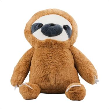 Imagem de Bicho Preguiça de Pelúcia Marrom 25cm Animal Silvestre Antialérgico Brinquedo Infantil Educativo Pelúcia Fofa Presente Pelúcia Infantil Presente dia das crianças Natal Ano Novo