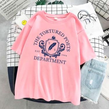 Imagem de Camiseta Taylor Swift Tortured Department Unissex - sneko, Rosa, GG
