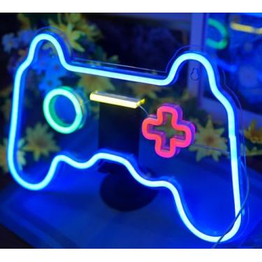 Imagem de ZWI-player Letreiros De Neon - Luzes Led Para Jogos 16'' X 11'' Decoração Sala Jogos, Playstation, Quarto, Festa