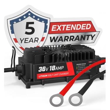 Imagem de FORM 36V 18A Lithium Golf Cart Charger - Waterproof Design - 43.8 Volt Output - Onboard Smart Charger for Lithium or LiFePO4 Batteries